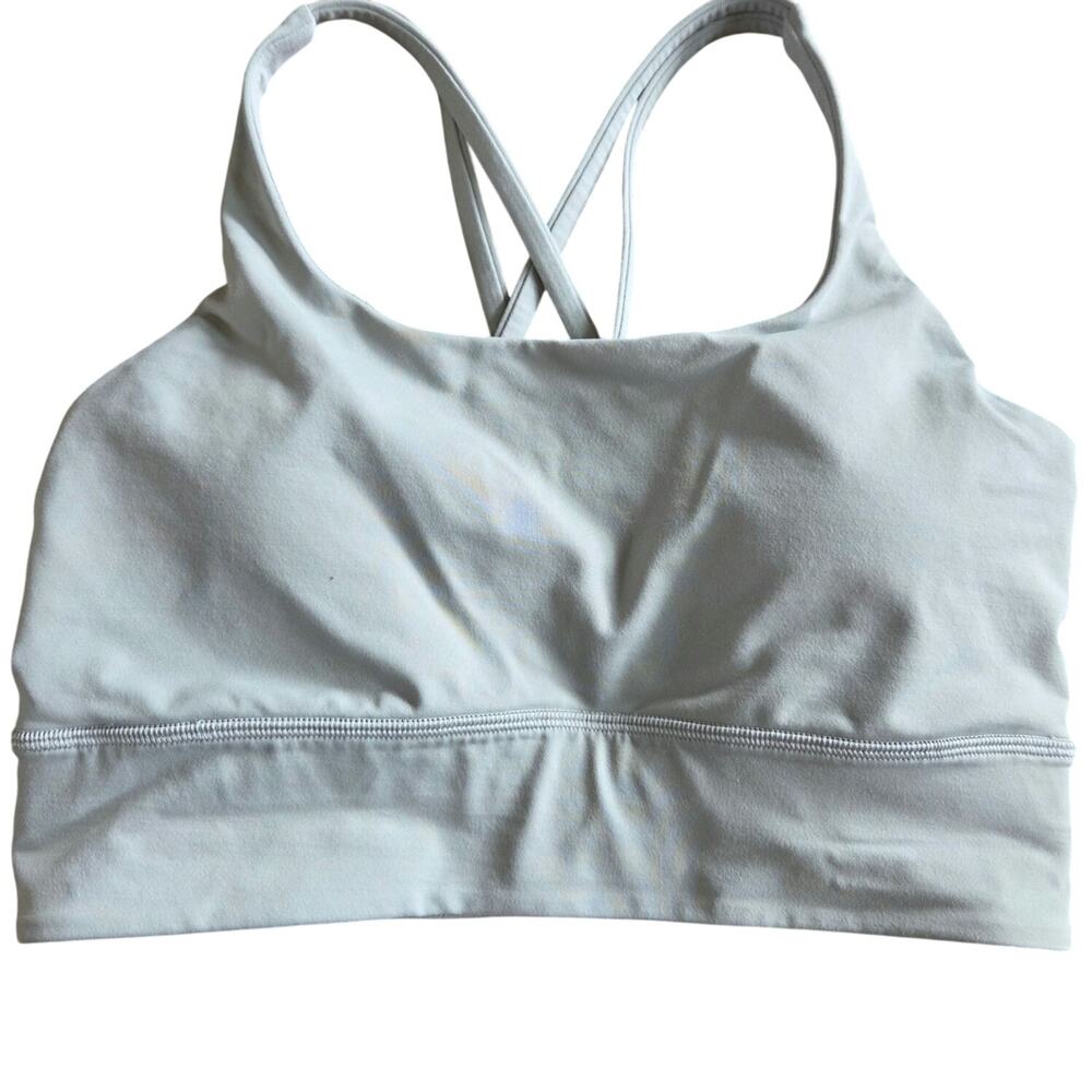 Lululemon Longline Energy sports bra size 8 medium support B-D cups sage